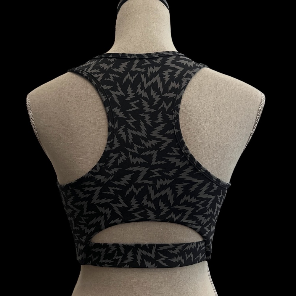 RVCA Black and Gray Sports Bra with Racerback, size Small - Picture 2 of 5